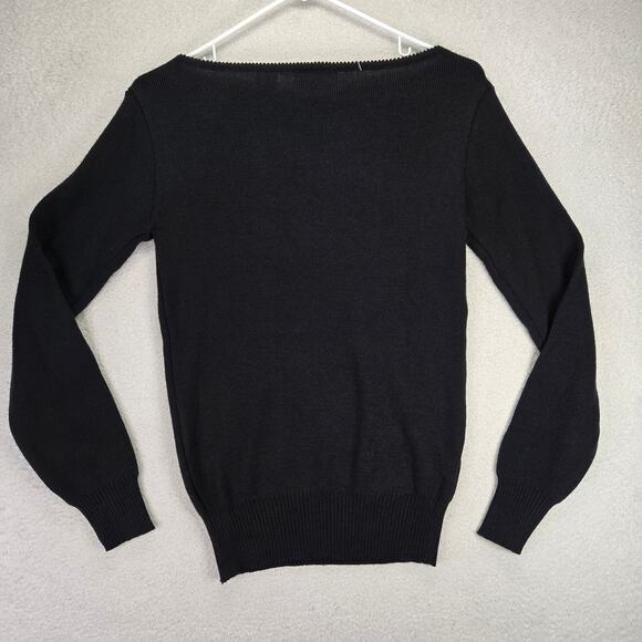 Northern Isles Embroidered Sweater Womens S Acrylic Pullover Scoop Neck NEW - Picture 7 of 11